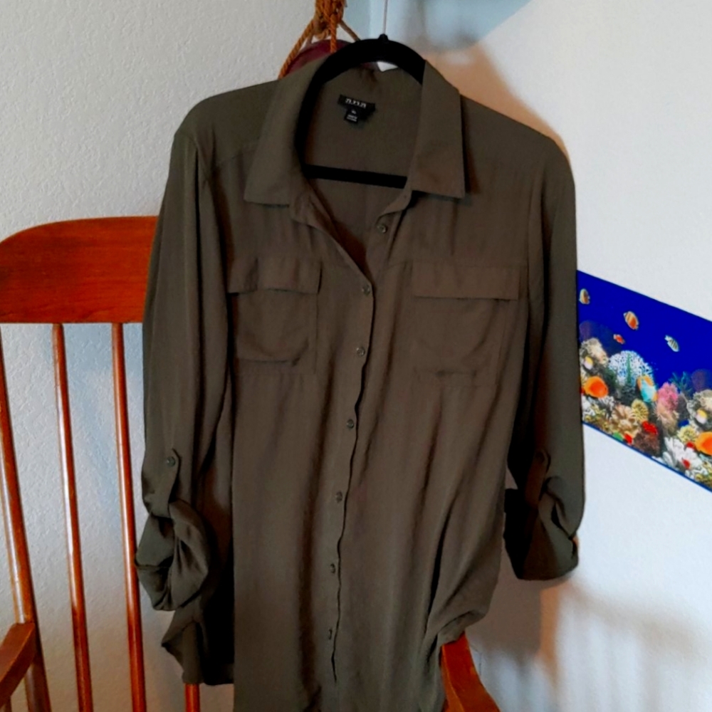 Dark green Ana blouse